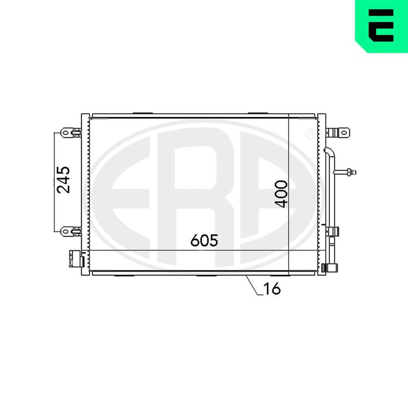 Kondensator, Klimaanlage ERA 667052
