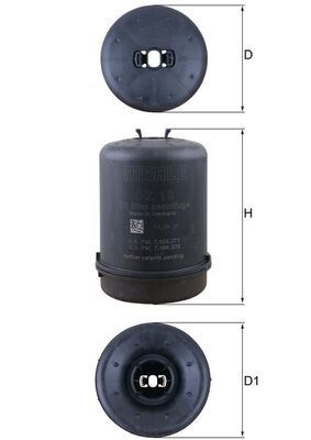 Ölfilter MAHLE OZ10
