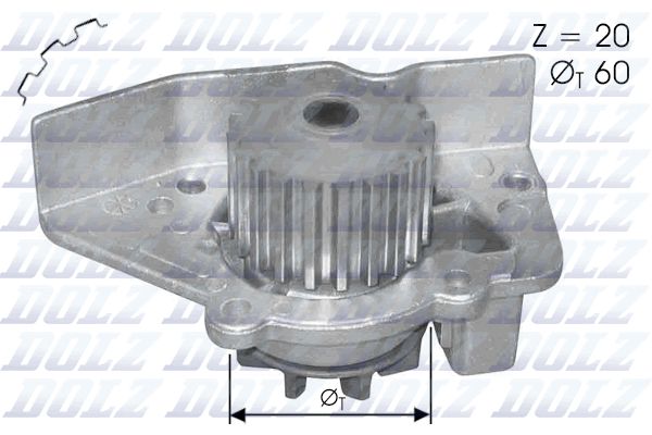 Wasserpumpe, Motorkühlung DOLZ N406