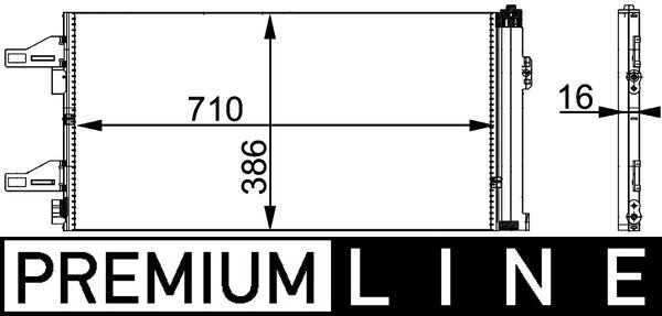 Kondensator, Klimaanlage MAHLE AC363000P