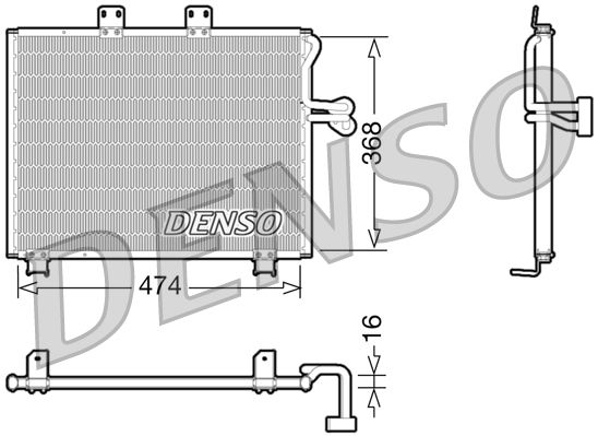 Klimakondensator Klimakühler Denso DCN06013
