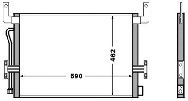 Kondensator, Klimaanlage MAHLE ac 524 000s