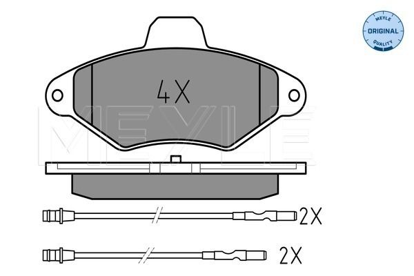 Bremsbelagsatz, Scheibenbremse MEYLE 0252163117/W