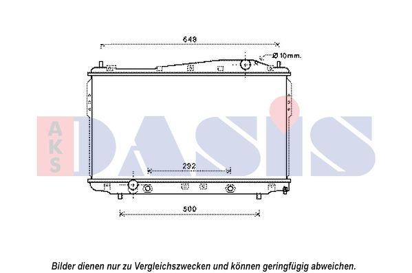 Kühler, Motorkühlung AKS DASIS 510154N