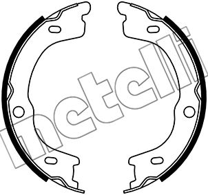 Bremsbackensatz, Feststellbremse METELLI 53-0740