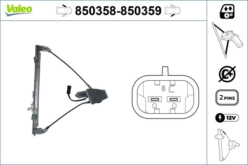 Fensterheber VALEO 850358