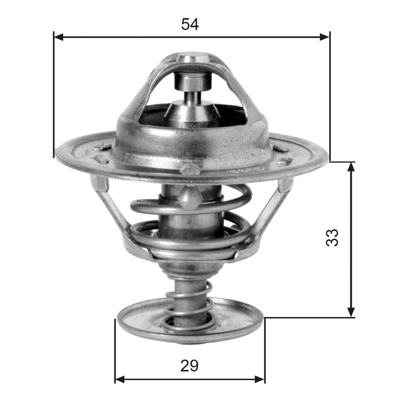 Thermostat, Kühlmittel GATES th12988g1