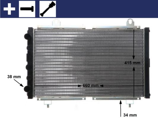 Kühler, Motorkühlung MAHLE CR499000S