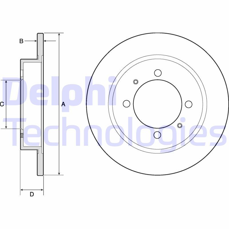 Bromsskiva DELPHI BG3203