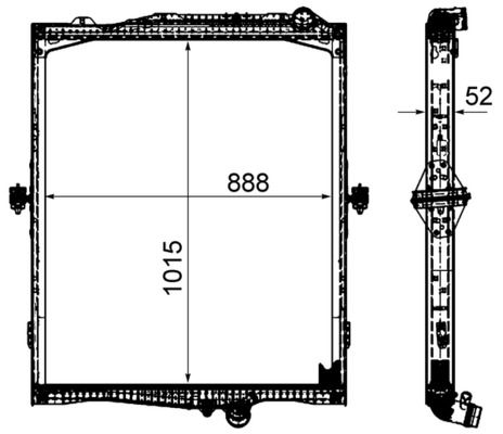 Kühler, Motorkühlung MAHLE CR2095000P