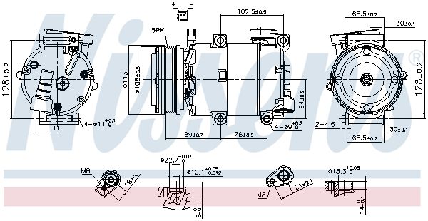 Kompressor, Klimaanlage NISSENS 890788