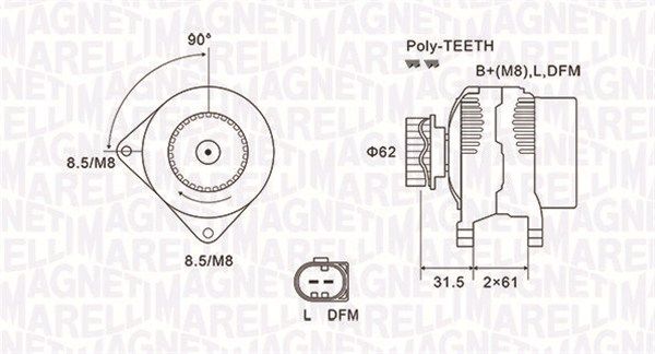 Generator MAGNETI MARELLI 063731820010