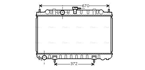 Kühler, Motorkühlung AVA QUALITY COOLING dn2245