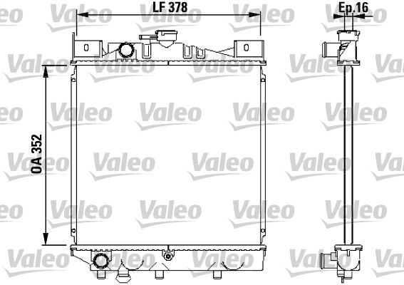 Kühler, Motorkühlung VALEO 730456