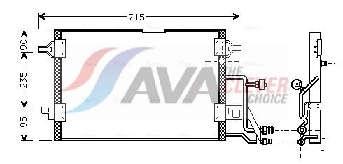 Kondensator, Klimaanlage AVA QUALITY COOLING AI5116