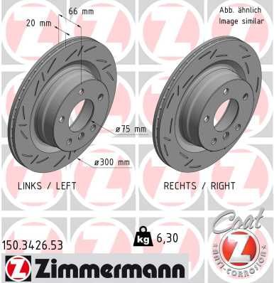 Bremsscheibe ZIMMERMANN 150.3426.53