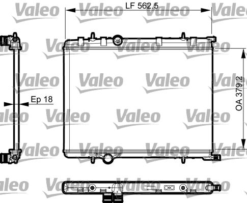 Kühler, Motorkühlung VALEO 735496