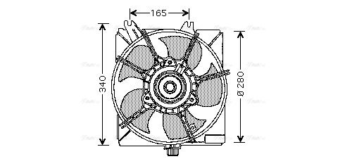 Lüfter, Motorkühlung AVA QUALITY COOLING cr7508