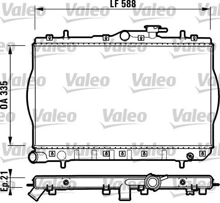 Kühler, Motorkühlung VALEO 732488