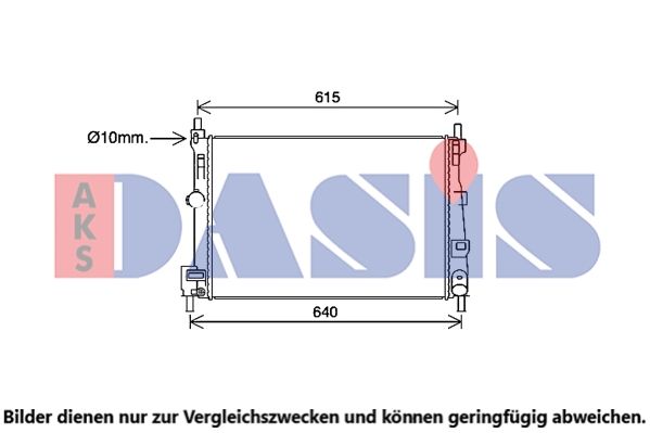Kühler, Motorkühlung AKS DASIS 110103N