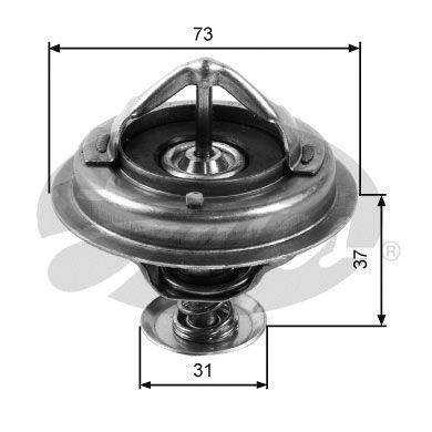 Kühlwasserthermostat Gates TH24588G1