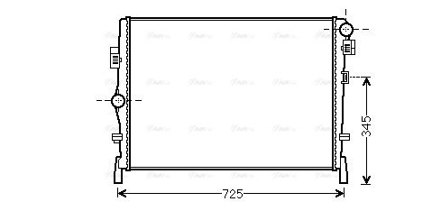 Kühler, Motorkühlung AVA QUALITY COOLING cr2105