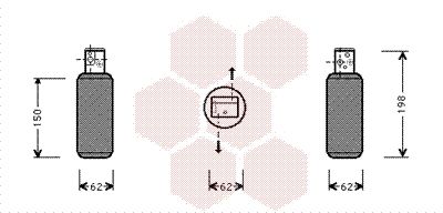 Trockner, Klimaanlage VAN WEZEL 4700D044