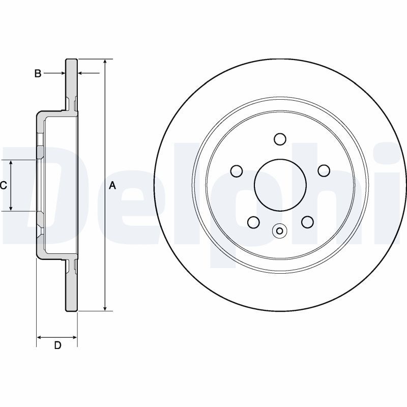 Bremsscheibe DELPHI BG4760C