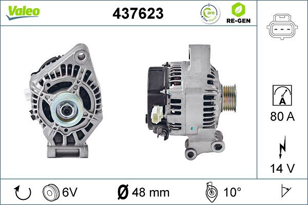 Lichtmaschine Generator VALEO 437623