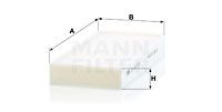 Filter, kupéventilation MANN-FILTER CU 23 015-2