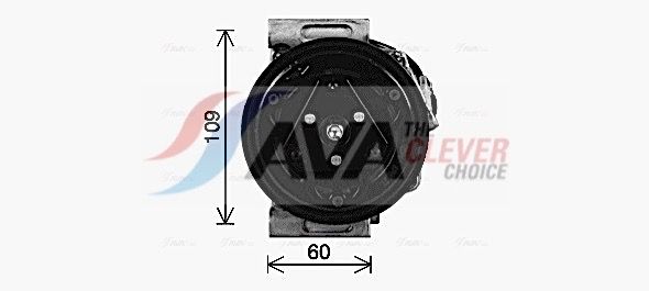 Kompressor, Klimaanlage AVA QUALITY COOLING SZAK164
