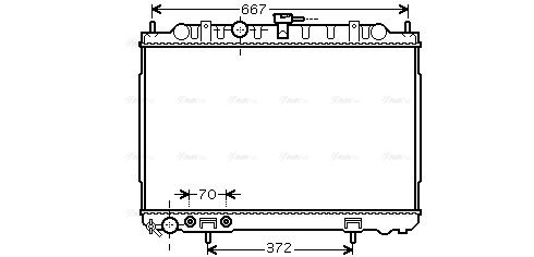 Kühler, Motorkühlung AVA QUALITY COOLING dn2239