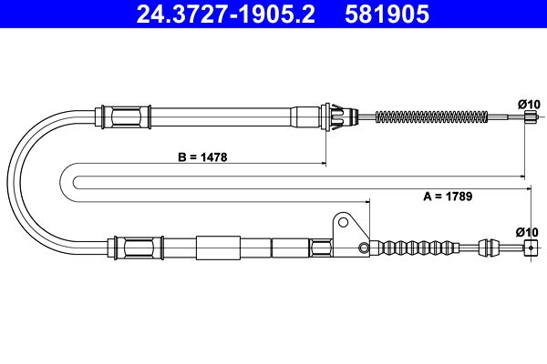 Seilzug, Feststellbremse ATE 24.3727-1905.2