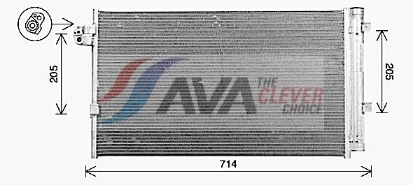 Kondensator, Klimaanlage AVA QUALITY COOLING BW5609D