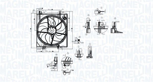 Lüfter, Motorkühlung MAGNETI MARELLI 069422787010