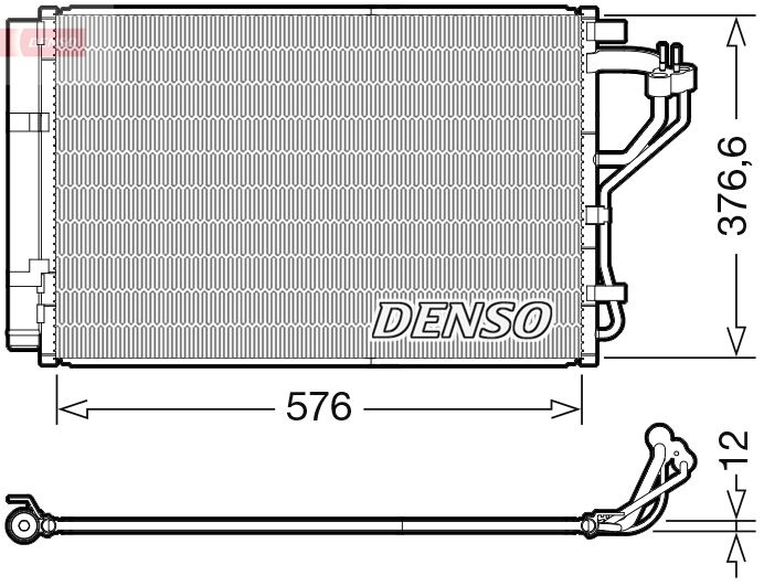 Klimakondensator Klimakühler Denso DCN41010