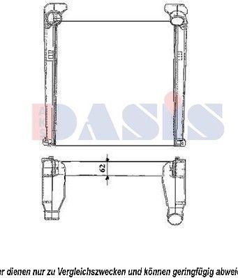 Ladeluftkühler AKS DASIS 267005N