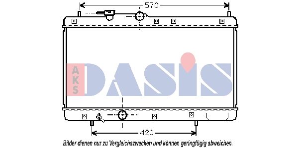 Kühler, Motorkühlung AKS DASIS 360280N