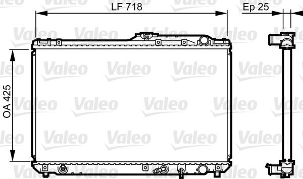 Kühler, Motorkühlung VALEO 731684