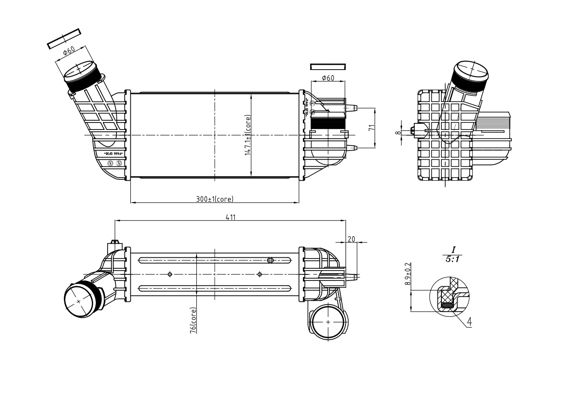 Ladeluftkühler HART 614 059