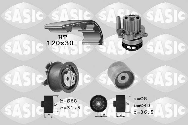 Wasserpumpe + Zahnriemensatz SASIC 3906083