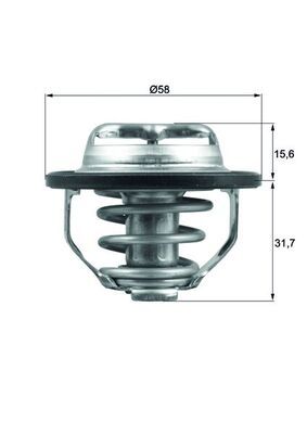 Thermostat, Kühlmittel MAHLE TX12282