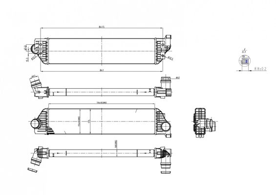 Ladeluftkühler HART 618 138
