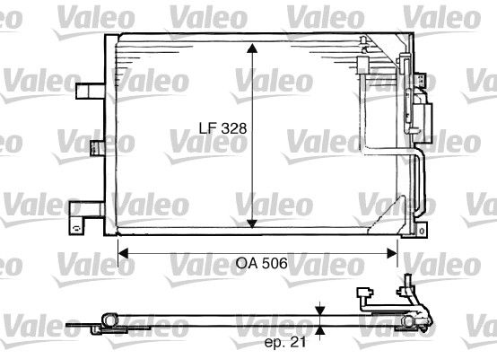Kondensator, Klimaanlage VALEO 817507