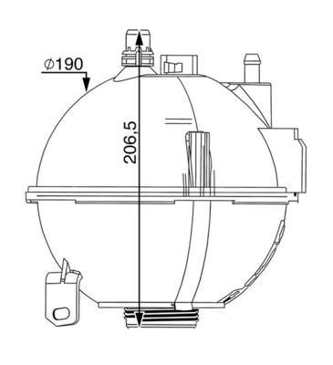 Ausgleichsbehälter, Kühlmittel MAHLE CRT210000S