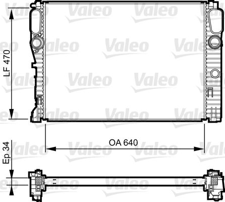 Kühler, Motorkühlung VALEO 735382