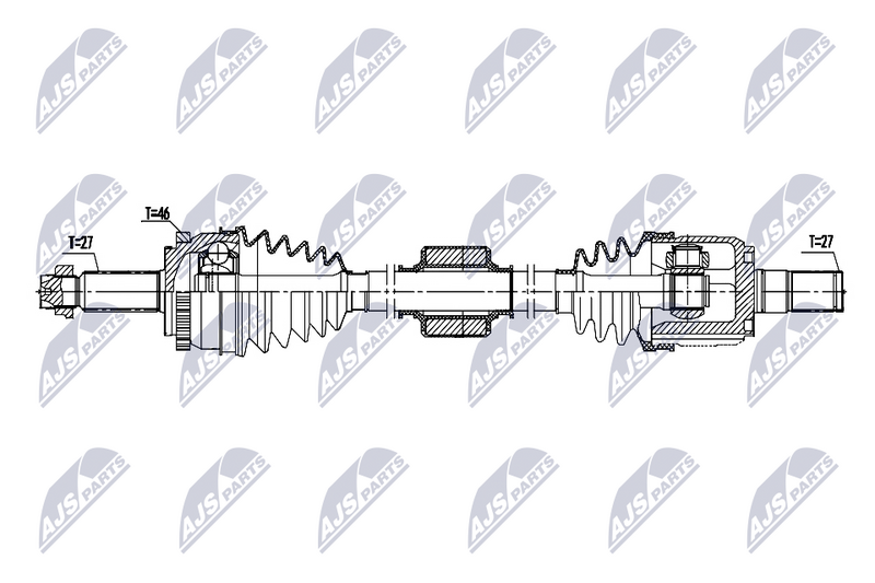 Antriebswelle (Gelenkwelle) NTY NPW-HY-665