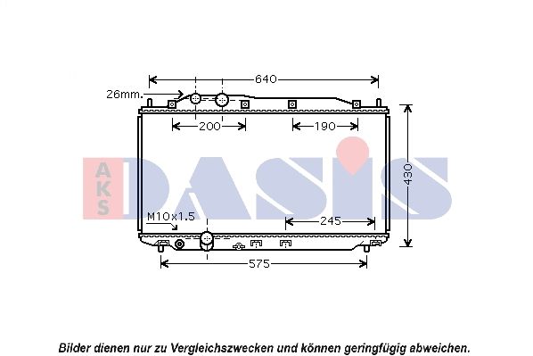 Kühler, Motorkühlung AKS DASIS 100059N