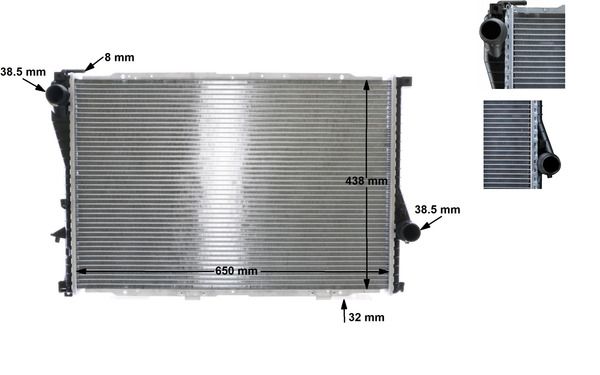 Kühler, Motorkühlung MAHLE CR296000S