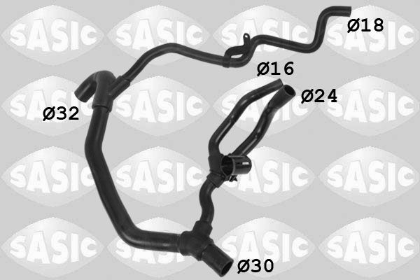 Kühlerschlauch SASIC 3404203